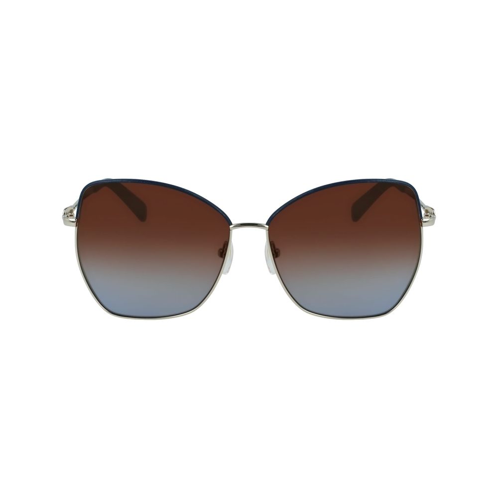 Longchamp Gelbe Metall-Sonnenbrille