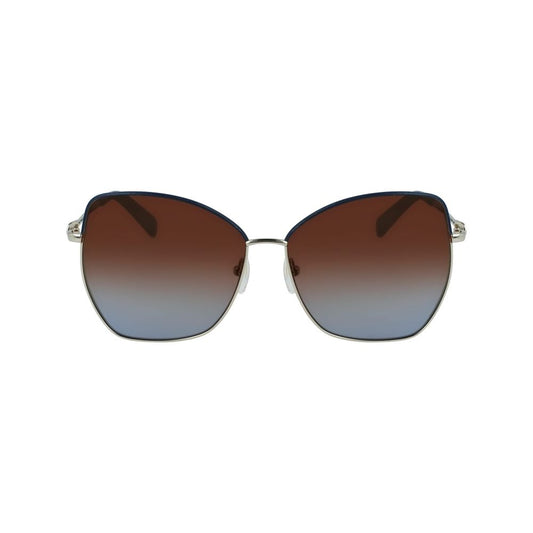 Longchamp Gelbe Metall-Sonnenbrille