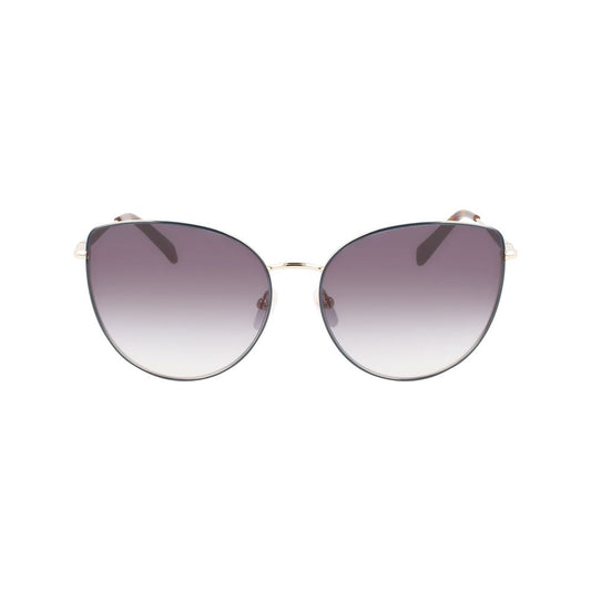 Longchamp Goldene Metall-Sonnenbrille