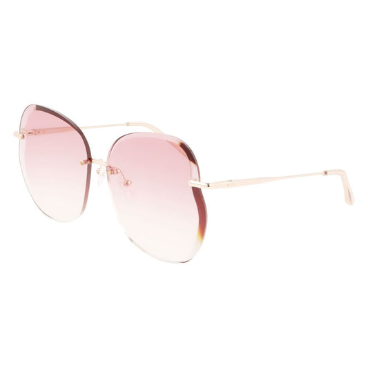 Longchamp Roségoldene Metall-Sonnenbrille