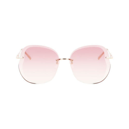 Longchamp Roségoldene Metall-Sonnenbrille