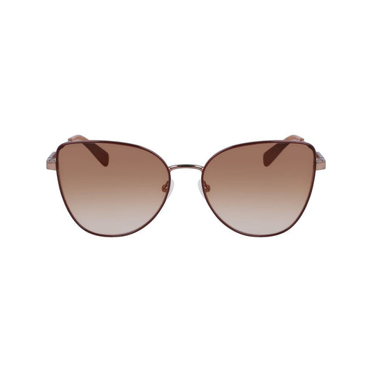 Longchamp Goldene Metall-Sonnenbrille