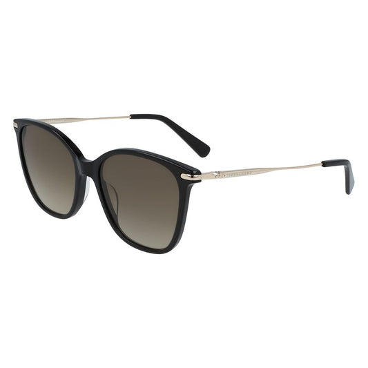 Longchamp Schwarze Acetat-Sonnenbrille