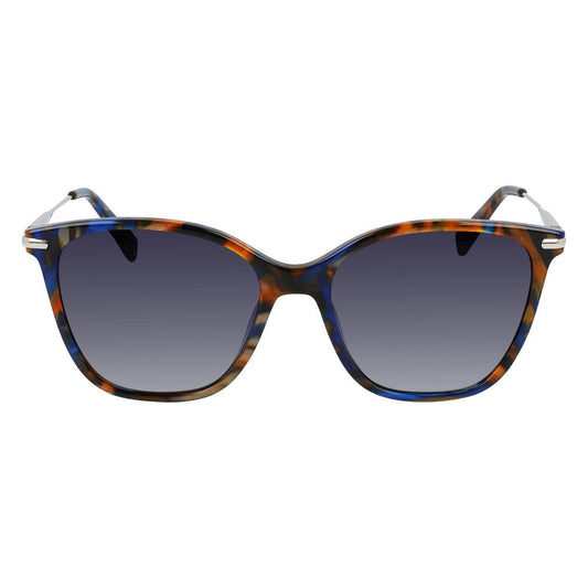 Longchamp Blaue Acetat-Sonnenbrille