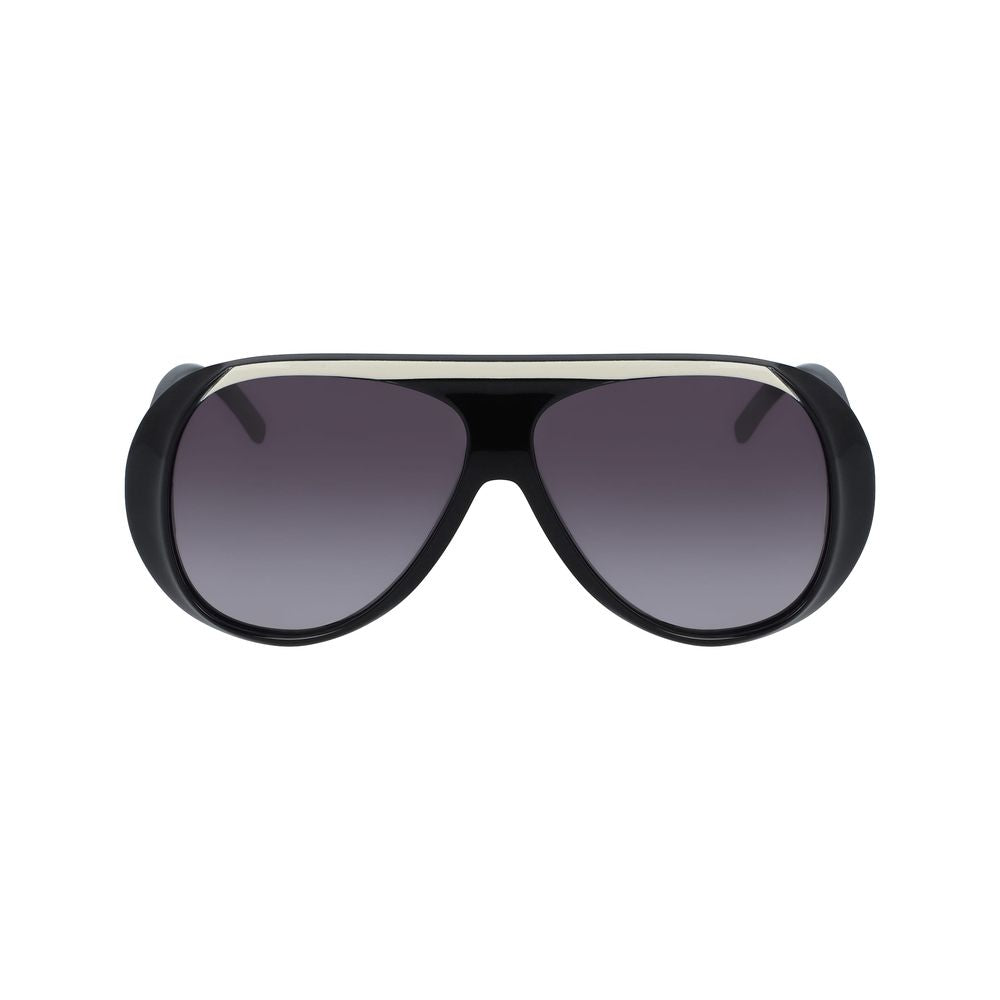 Longchamp Schwarze Plastiksonnenbrille