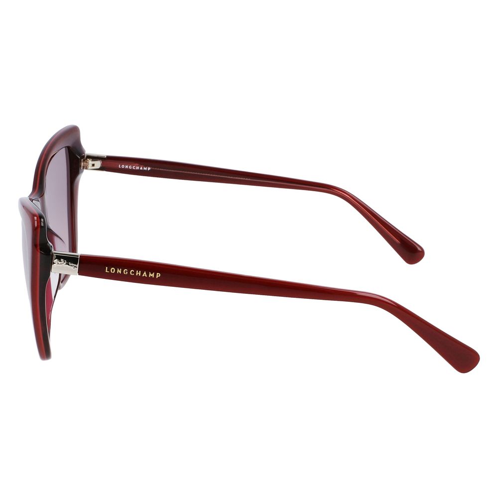 Longchamp Rote Acetat-Sonnenbrille