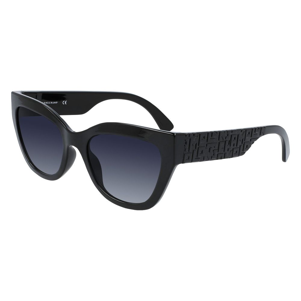 Longchamp Schwarz gespritzte Sonnenbrille