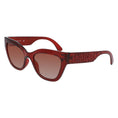 Resmi galeri görüntüleyiciye yükleyin, Longchamp Rot gespritzte Sonnenbrille
