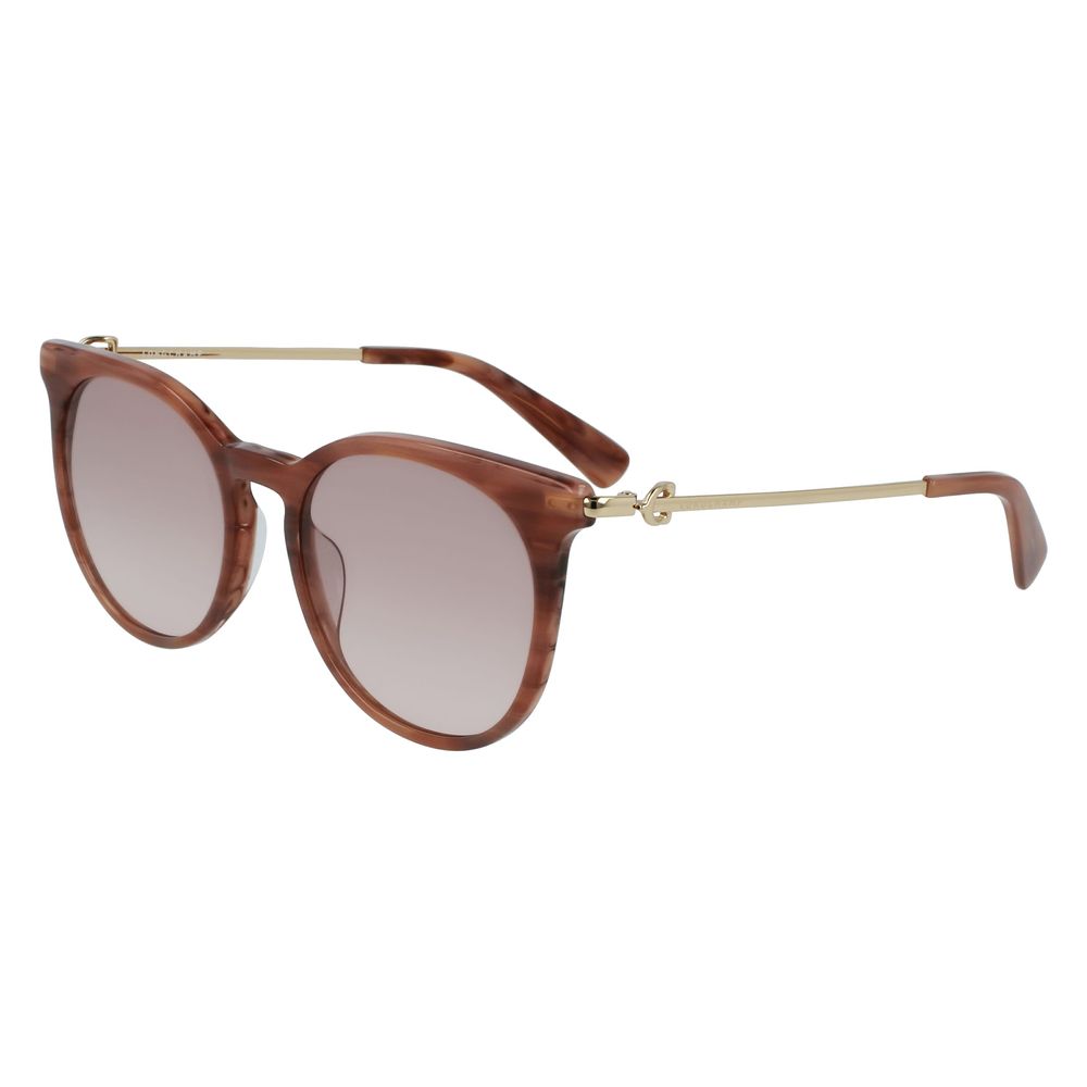 Longchamp Braune Acetat-Sonnenbrille