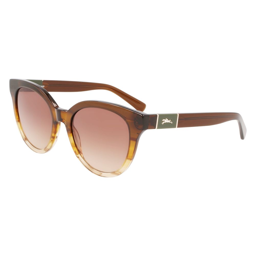 Longchamp Braune Acetat-Sonnenbrille