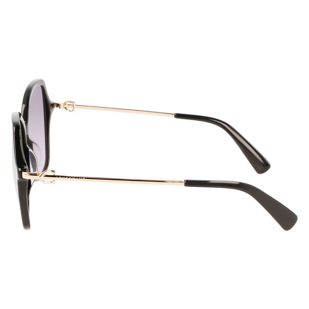 Longchamp Schwarze Acetat-Sonnenbrille