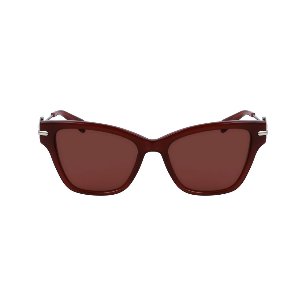 Longchamp Braune Acetat-Sonnenbrille