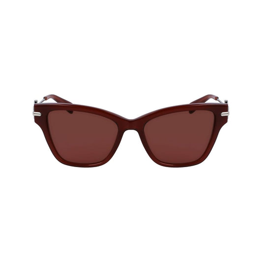 Longchamp Braune Acetat-Sonnenbrille