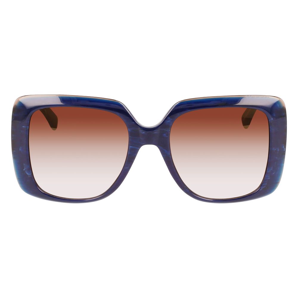 Longchamp Blaue Acetat-Sonnenbrille