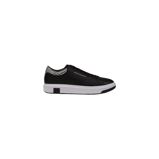 Armani Exchange Schwarzer Leder-Sneaker