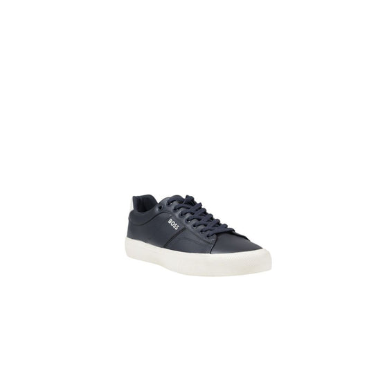 Hugo Boss Blaue Leder Sneaker