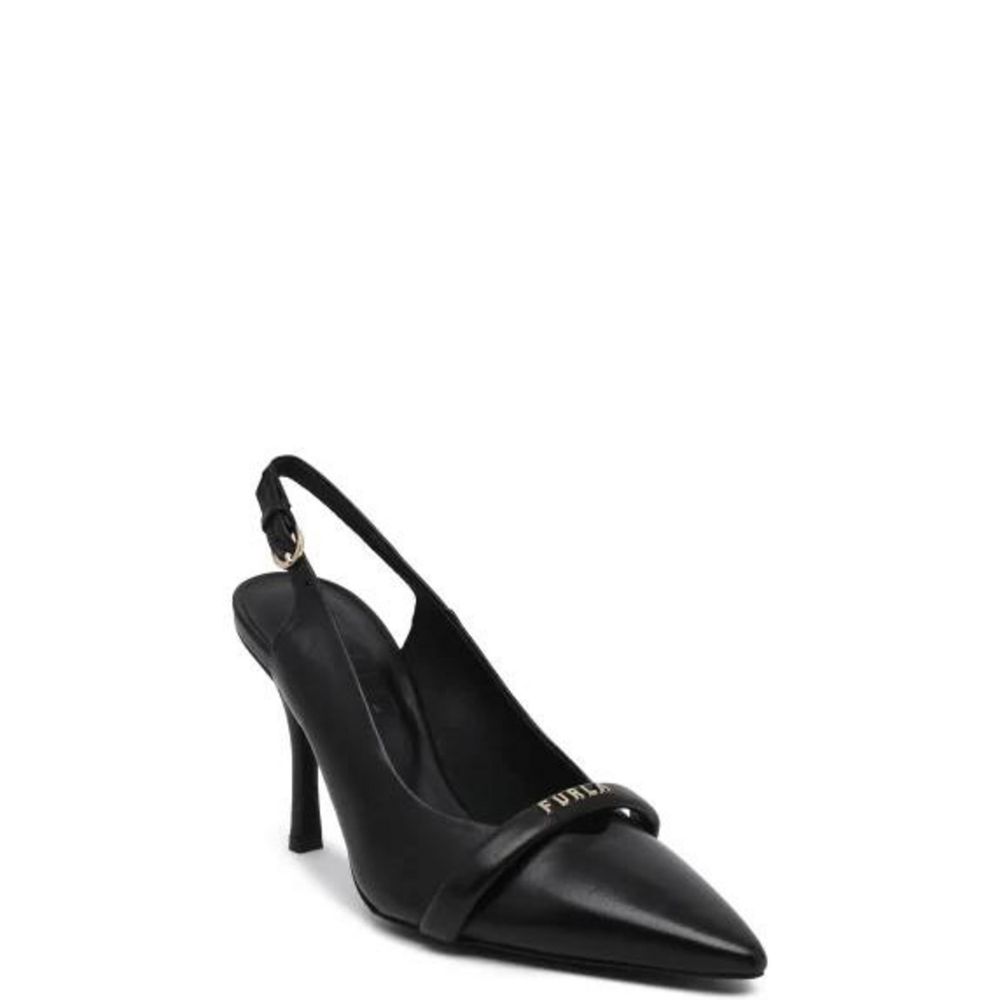 Furla Schwarzer Lederpumps