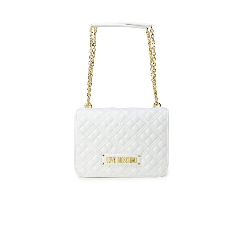 Love Moschino Handtasche aus weißem Polyethylen