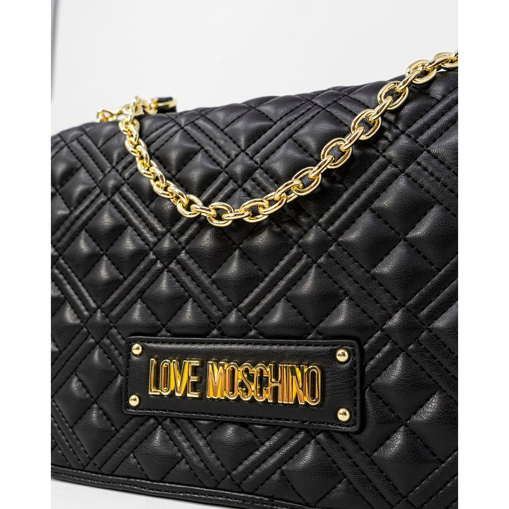 Love Moschino Schwarze Polyethylen-Handtasche