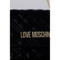 Resmi galeri görüntüleyiciye yükleyin, Love Moschino Schwarze Polyethylen-Handtasche
