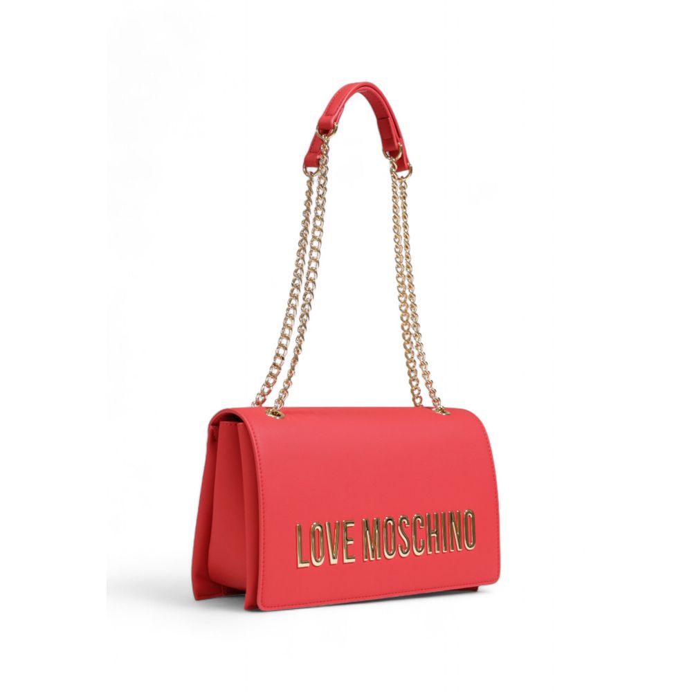 Love Moschino Rote Polyethylen-Handtasche