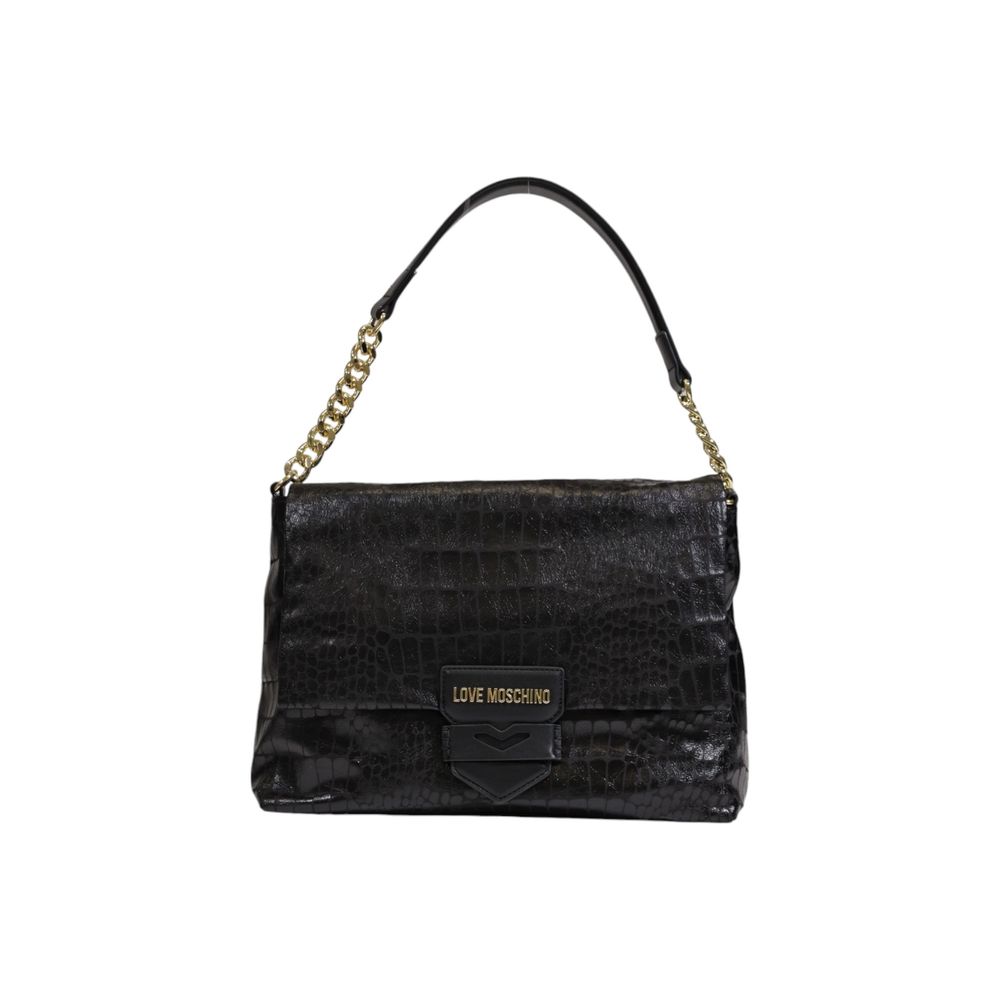 Love Moschino Schwarze Polyester Handtasche