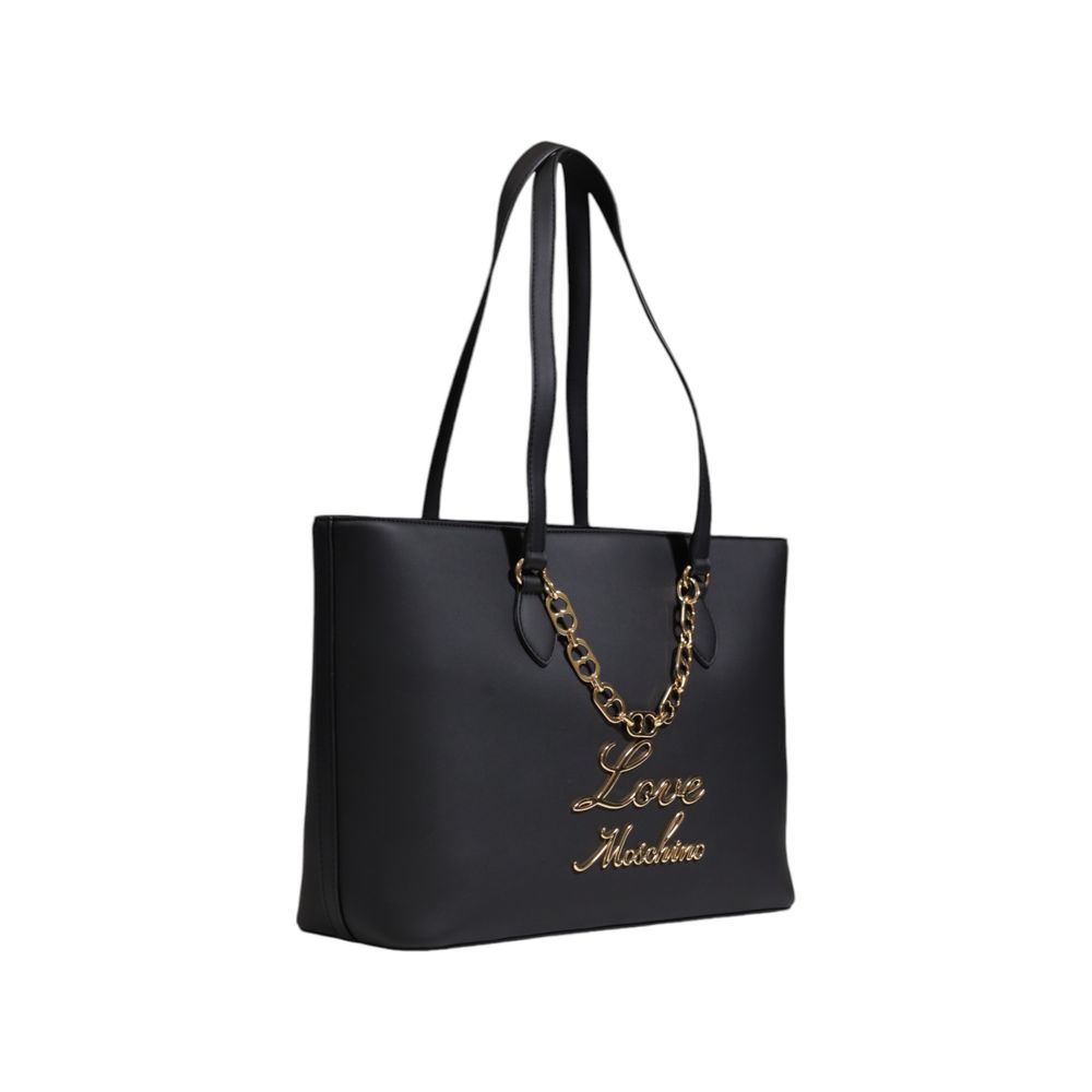 Love Moschino Schwarze Polyethylen-Handtasche