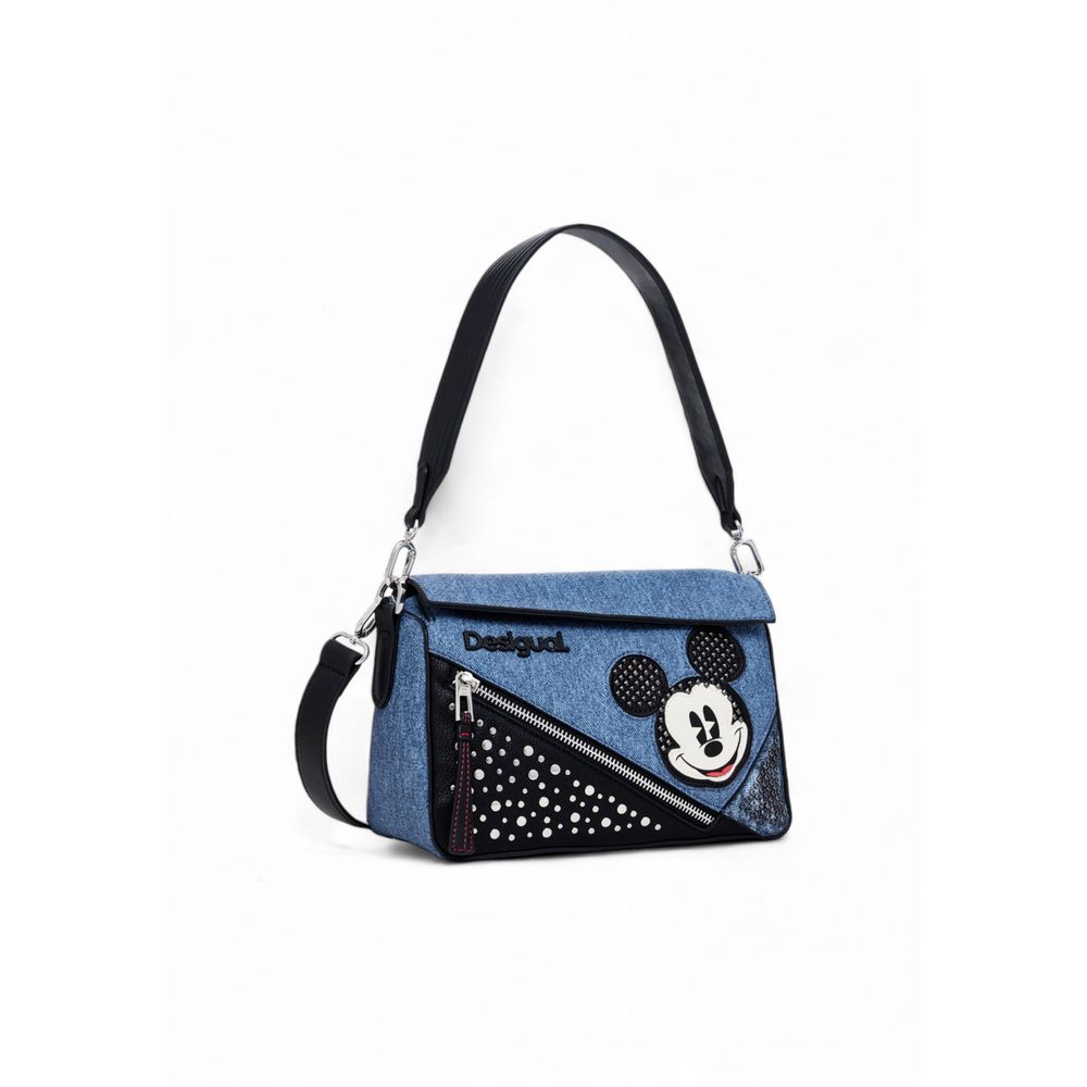 Desigual Blaue Polyethylen-Handtasche