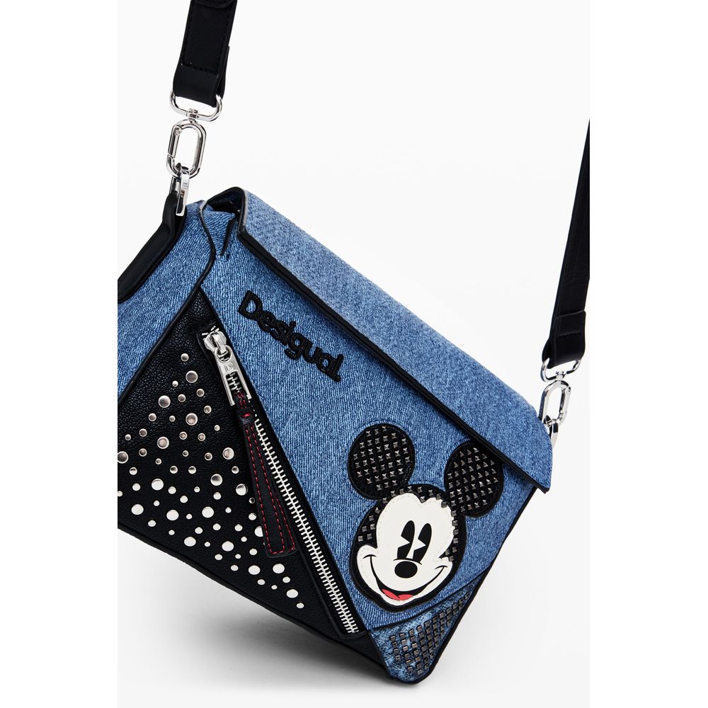 Desigual Blaue Polyethylen-Handtasche