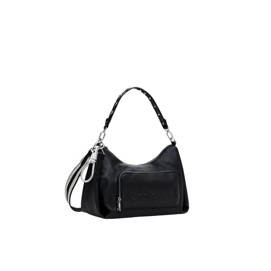 Desigual Schwarze Polyethylen-Handtasche