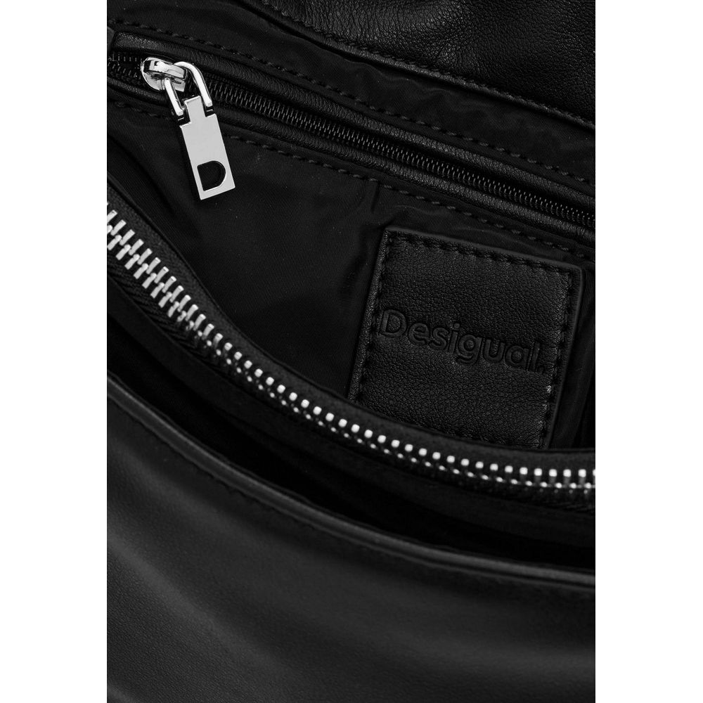 Desigual Schwarze Polyethylen-Handtasche