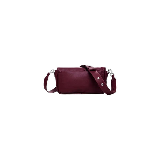 Desigual Bordeauxfarbene Polyethylen-Handtasche