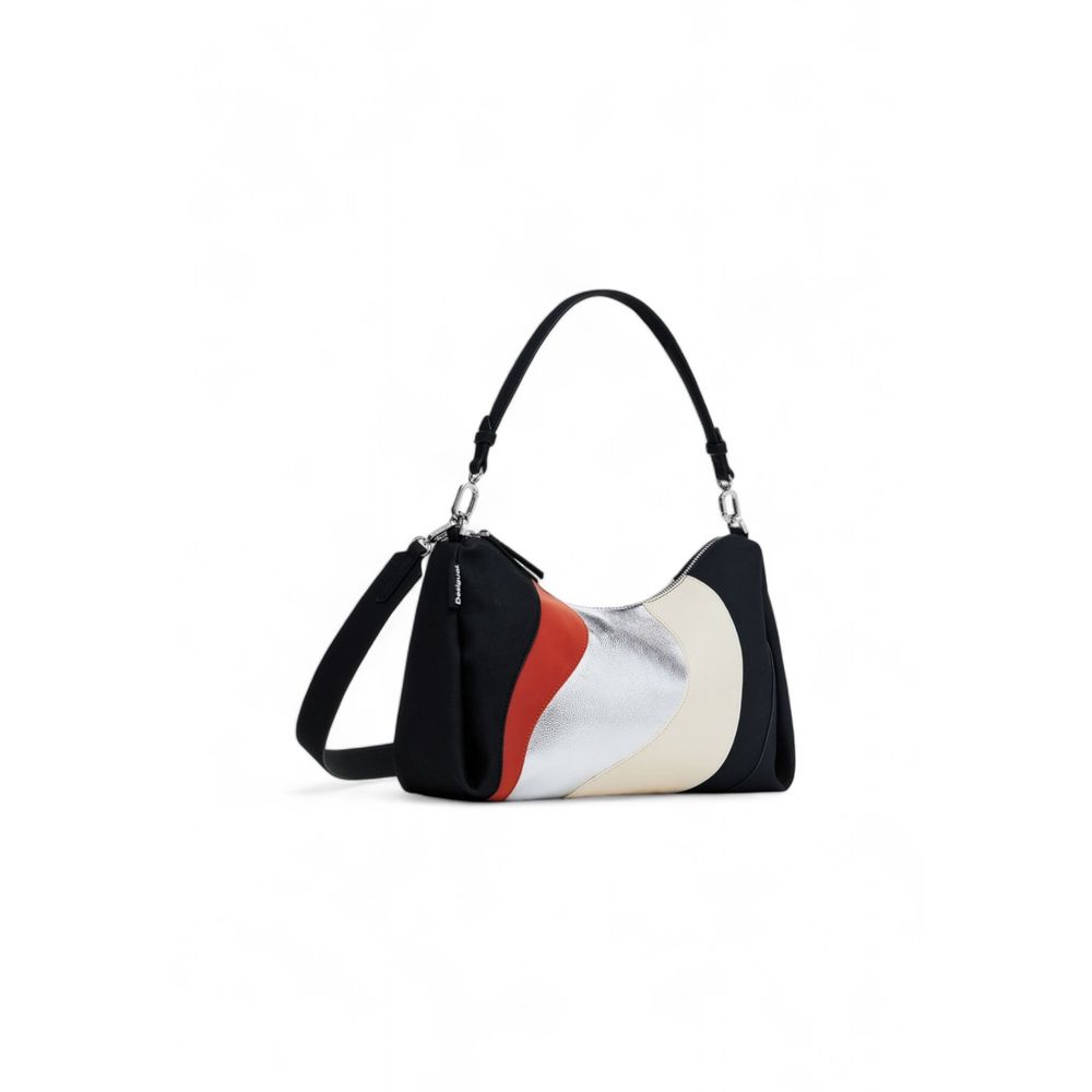 Desigual Silberne Polyethylen-Handtasche