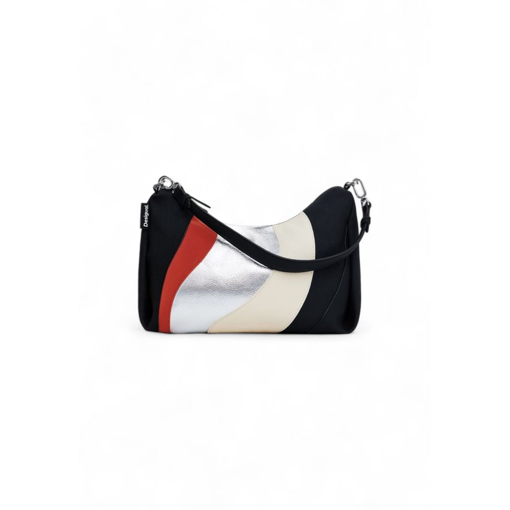 Desigual Silberne Polyethylen-Handtasche