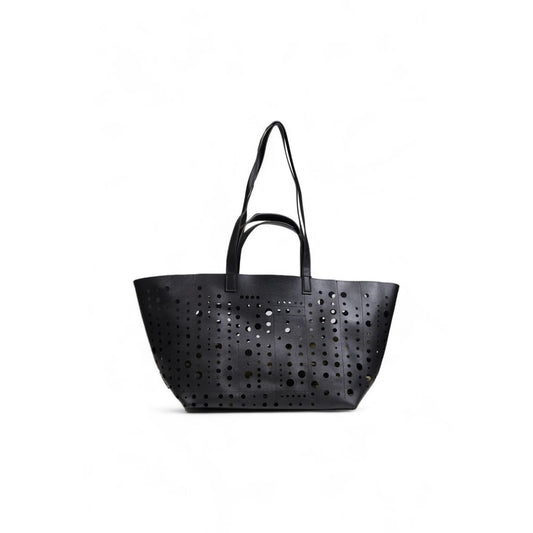 Desigual Schwarze Polyethylen-Handtasche