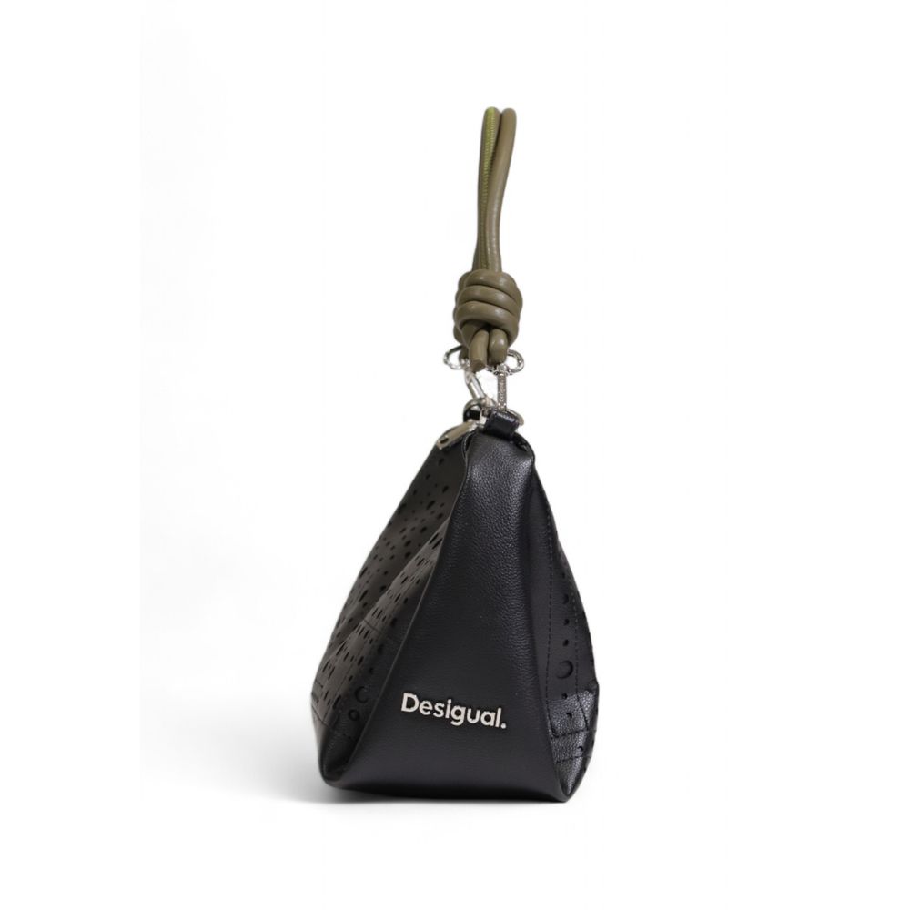 Desigual Schwarze Polyethylen-Handtasche