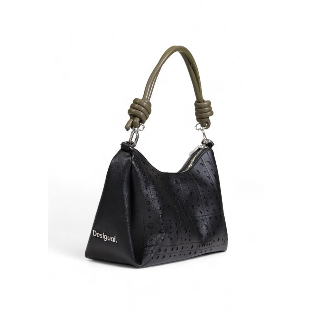 Desigual Schwarze Polyethylen-Handtasche