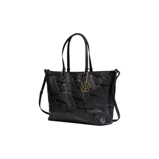 Armani Exchange Schwarze Polyethylen-Handtasche