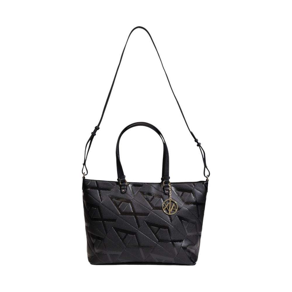 Armani Exchange Schwarze Polyethylen-Handtasche