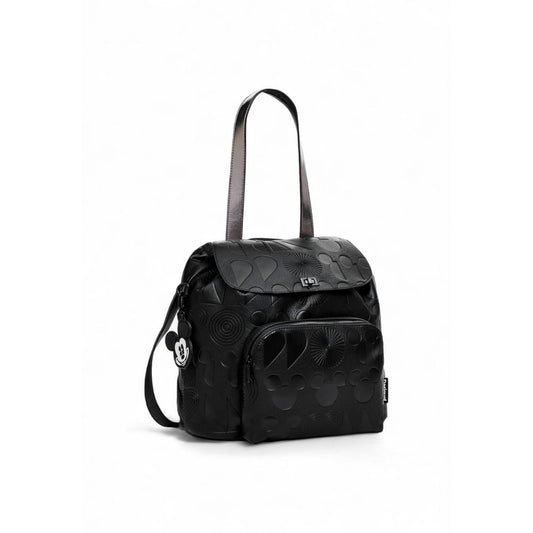 Desigual Schwarzer Polyethylen-Rucksack