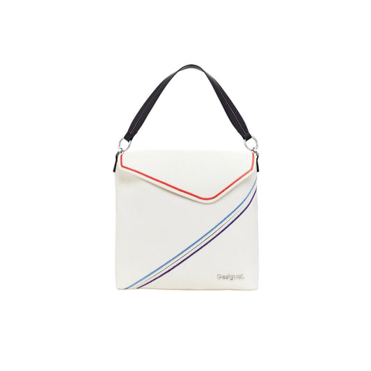 Desigual Cremefarbener Polyethylen-Rucksack