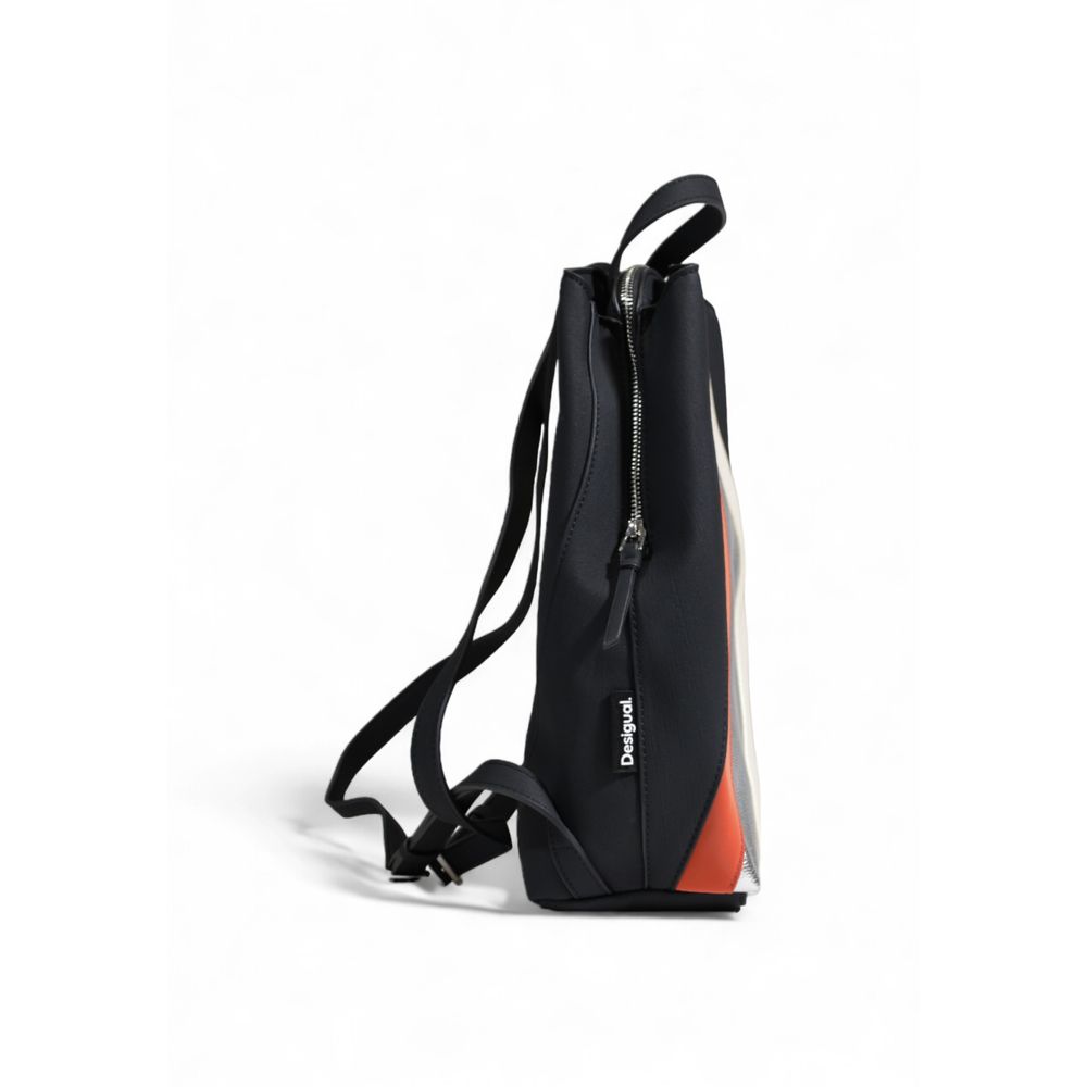 Desigual Silberner Polyethylen-Rucksack