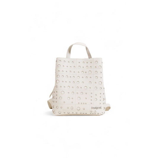 Desigual Beige Polyethylen-Rucksack