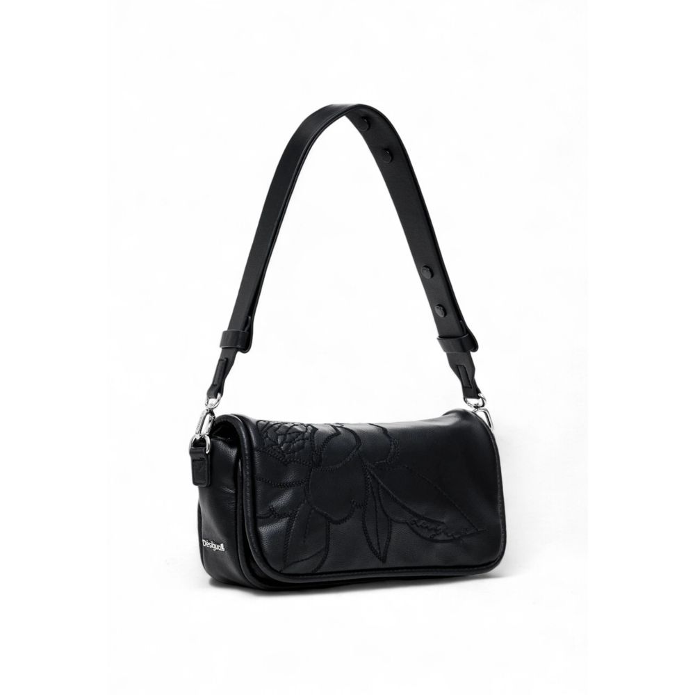 Desigual Schwarze Polyethylen-Handtasche