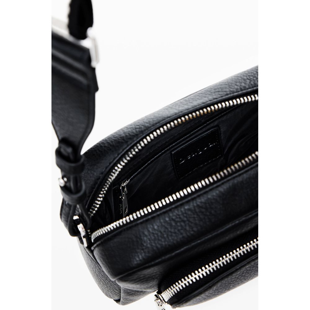 Desigual Schwarze Polyethylen-Handtasche