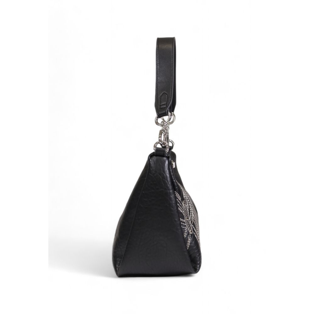 Desigual Schwarze Polyethylen-Handtasche