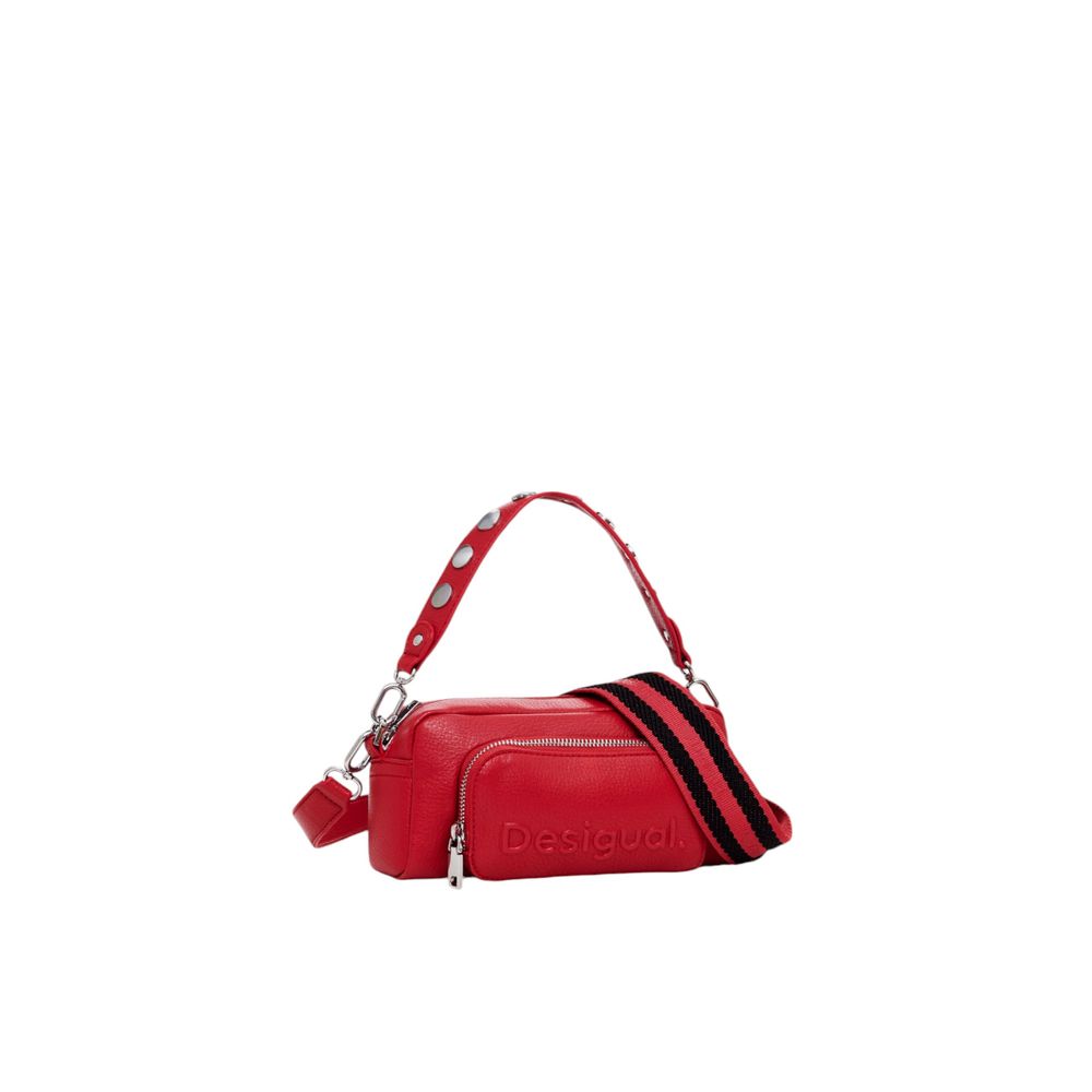 Desigual Rote Polyethylen-Handtasche