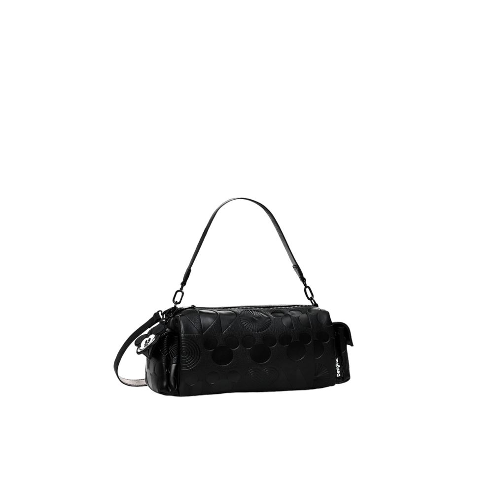 Desigual Schwarze Polyethylen-Handtasche