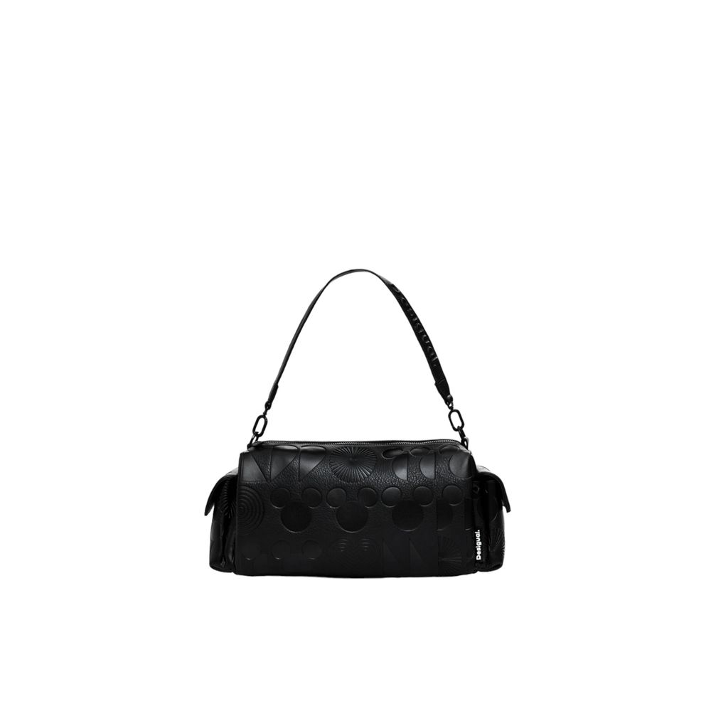 Desigual Schwarze Polyethylen-Handtasche