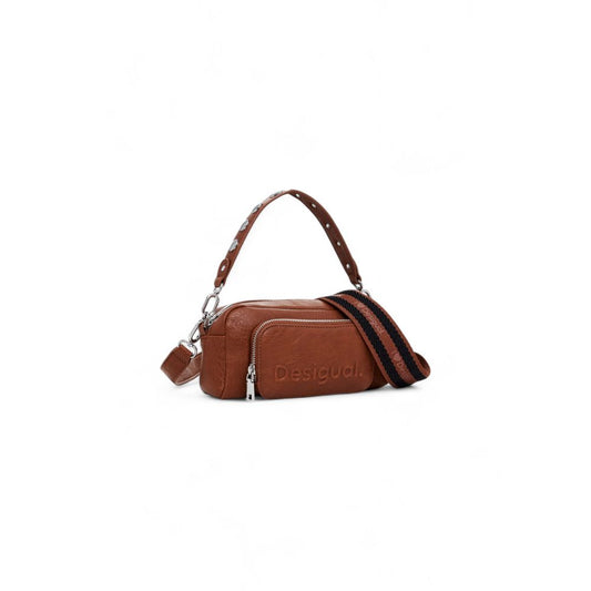 Desigual Braune Polyethylen-Handtasche